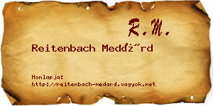 Reitenbach Medárd névjegykártya